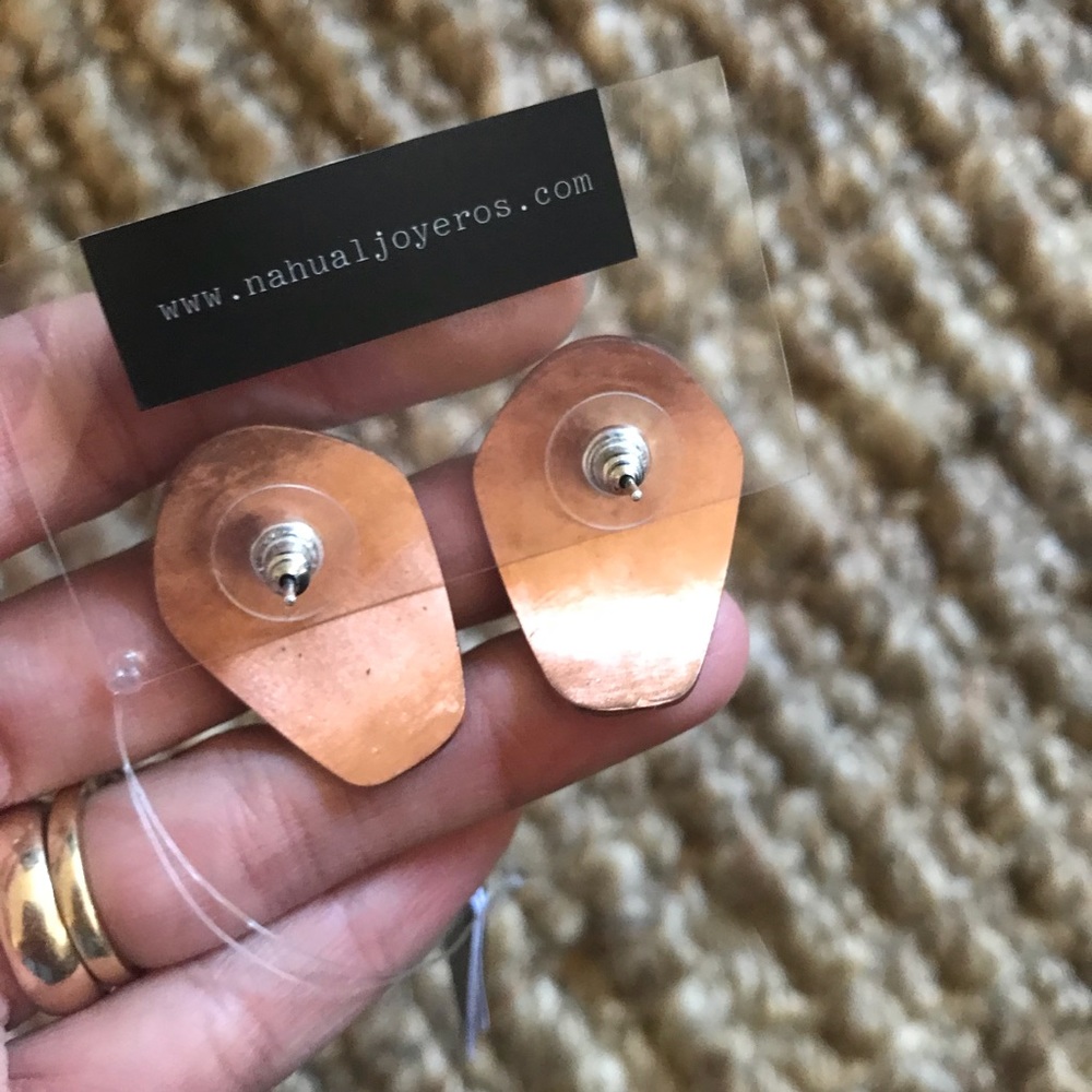 Copper earrings - Picture 3 of 3